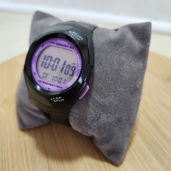 Casio PHYS 2575 STR-300 Quartz Digital‎ Ladies Watch 60 Lap WR 5 Bar - Picture 2 of 11